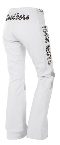 Icon Bombshell  White Leather Pants